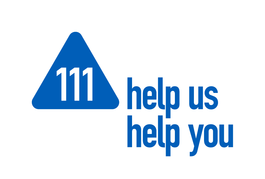 NHS 111 Help Us Help You logo