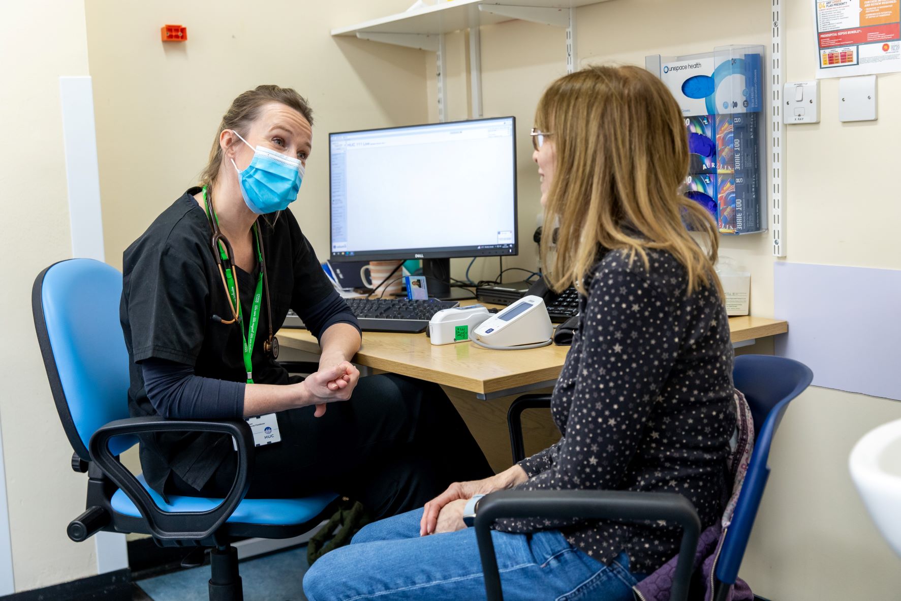 Patient appointment at clinic